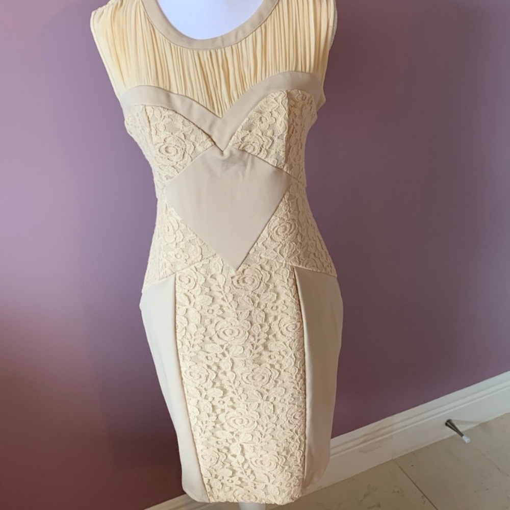 Lovely cream dress.